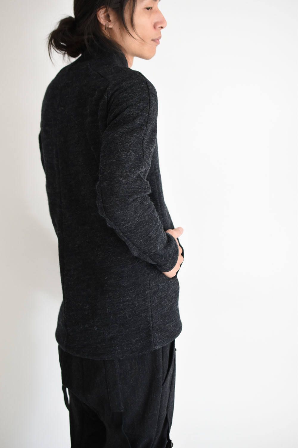 Norwegian wool Bonding cardigan"Black"/ボンディングカーディガン"ブラック"