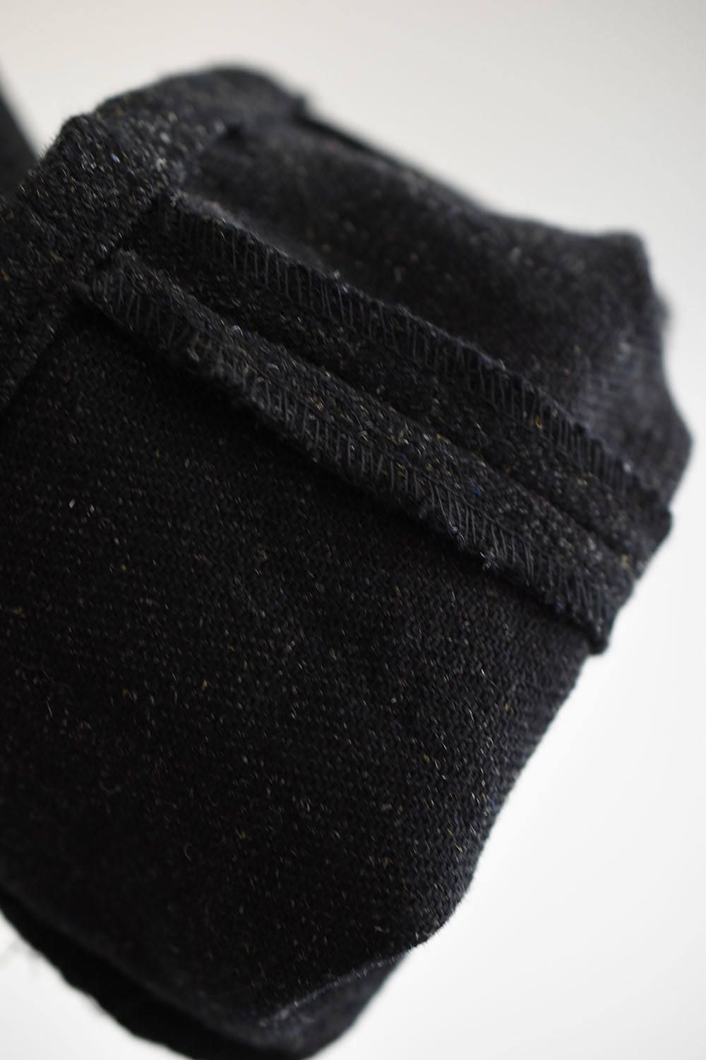 《ラスト1点!!》Wool × Cortton Serge Harness Tapered Cropped Pants"Black"/ハーネステーパードクロップドパンツ"ブラック"