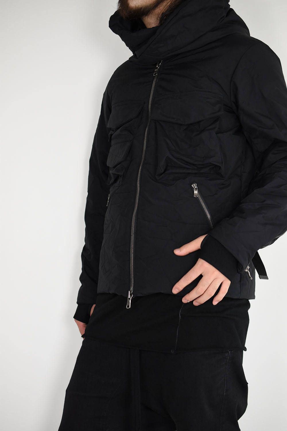 《ラスト1点!!》High Neck Down Blouson"Black"/ハイネックダウンブルゾン"ブラック"