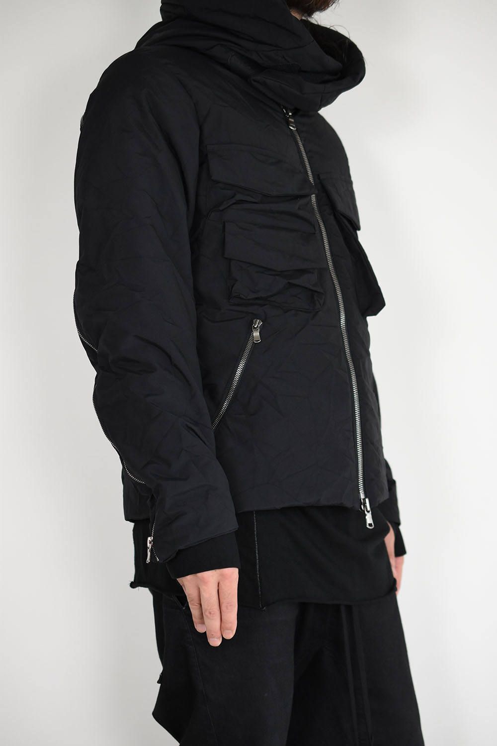 《ラスト1点!!》High Neck Down Blouson"Black"/ハイネックダウンブルゾン"ブラック"