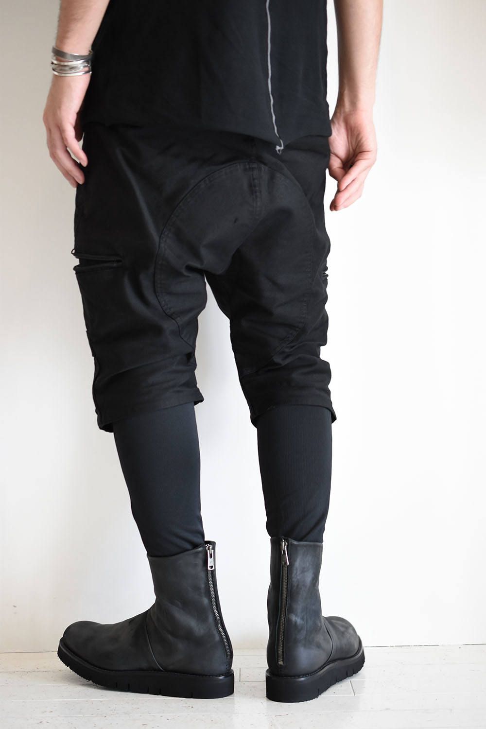 LAYERED PARACHUTE PANTS"Black"/レイヤードパラシュートパンツ"ブラック"