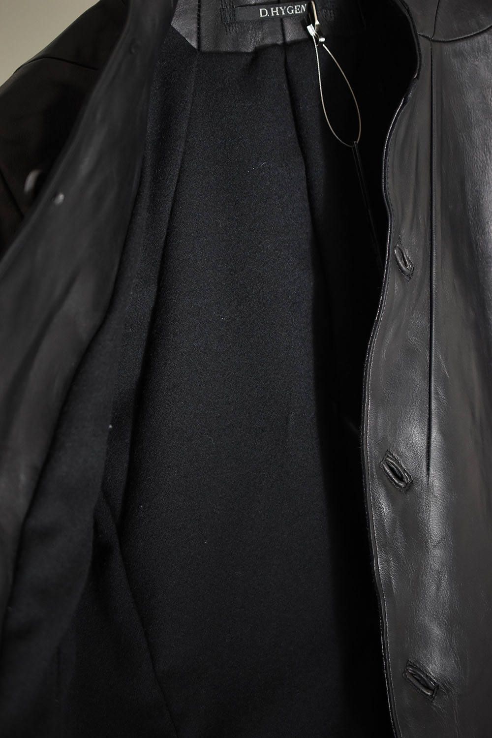 Horse Leather Tailored Jacket"Black"/ホースレザーテーラードジャケット"ブラック"