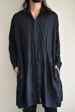 《ラスト1点!!》Indigo Dyed Long Shirt/インディゴダイロングシャツ