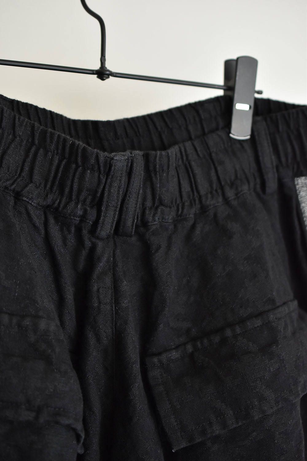 《ラスト1点!!》Jacquard Bloon Wide Pants"Black" / ジャガードワイドバルーンパンツ"ブラック"