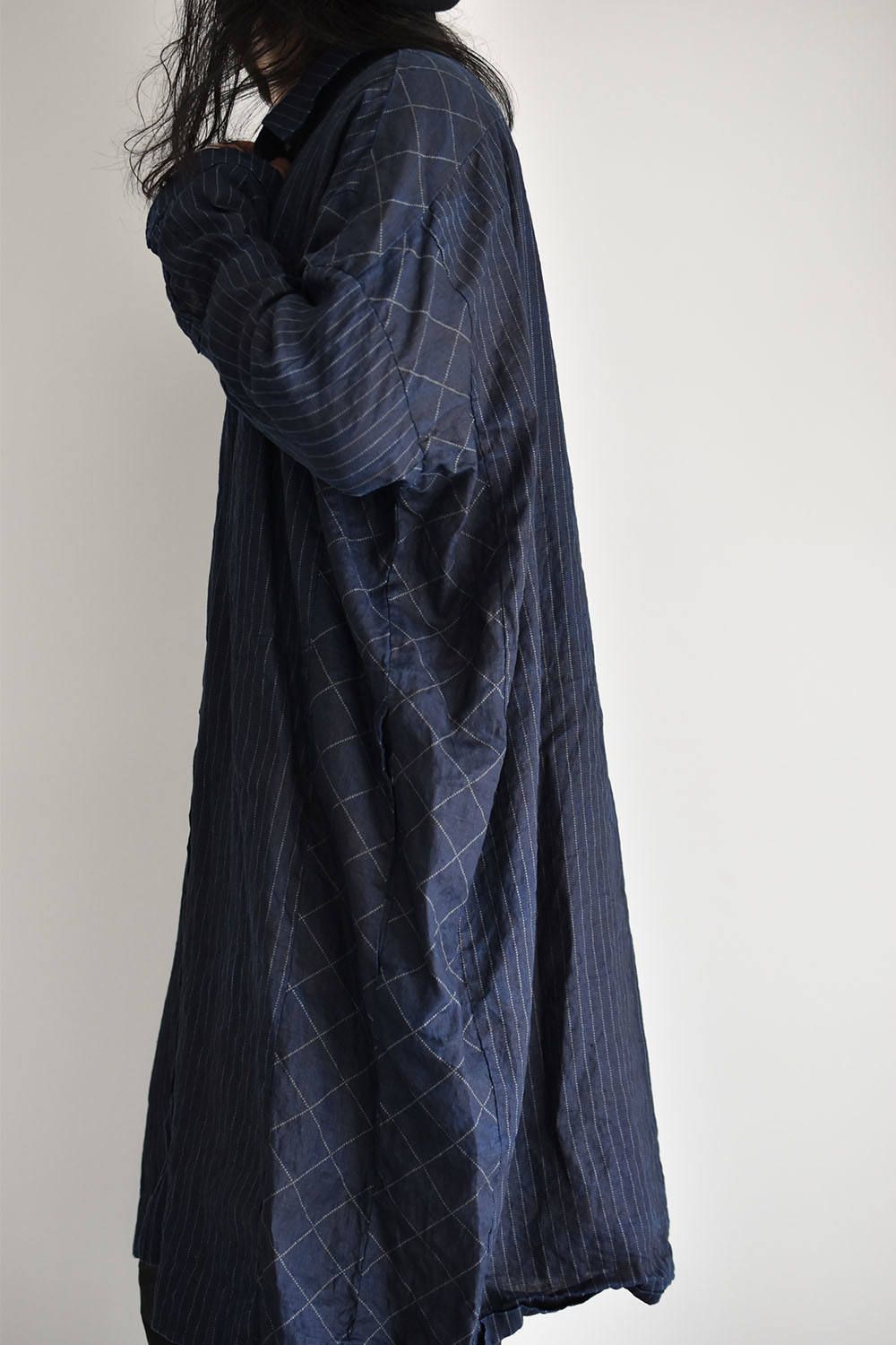 《ラスト1点!!》Indigo Dyed Long Shirt/インディゴダイロングシャツ