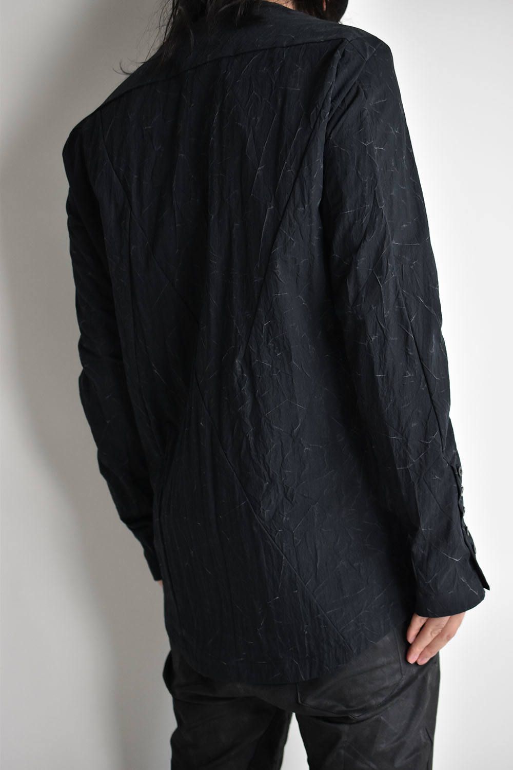 Cold Dye Switching Shirts"Black"/コールドダイスウィチングシャツ"ブラック"