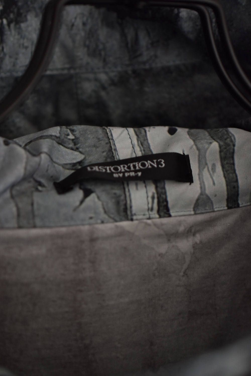《ラスト1点‼︎》-DISTORTION3-Military Coat"Grey Print"/インクジェットプリントミリタリーコート"グレープリント"