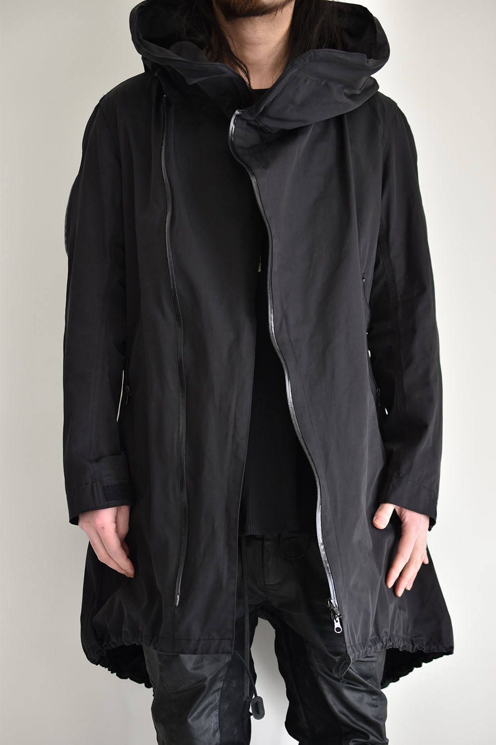 《ラスト1点!!》-WATER REPELLENT- Military Coat"ブラック"/ミリタリーコート"ブラック"