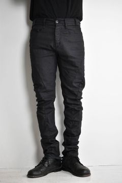 Carbon Coating Curve Slim Pants"Black"/カーボンコーティング カーブスリムパンツ"ブラック"