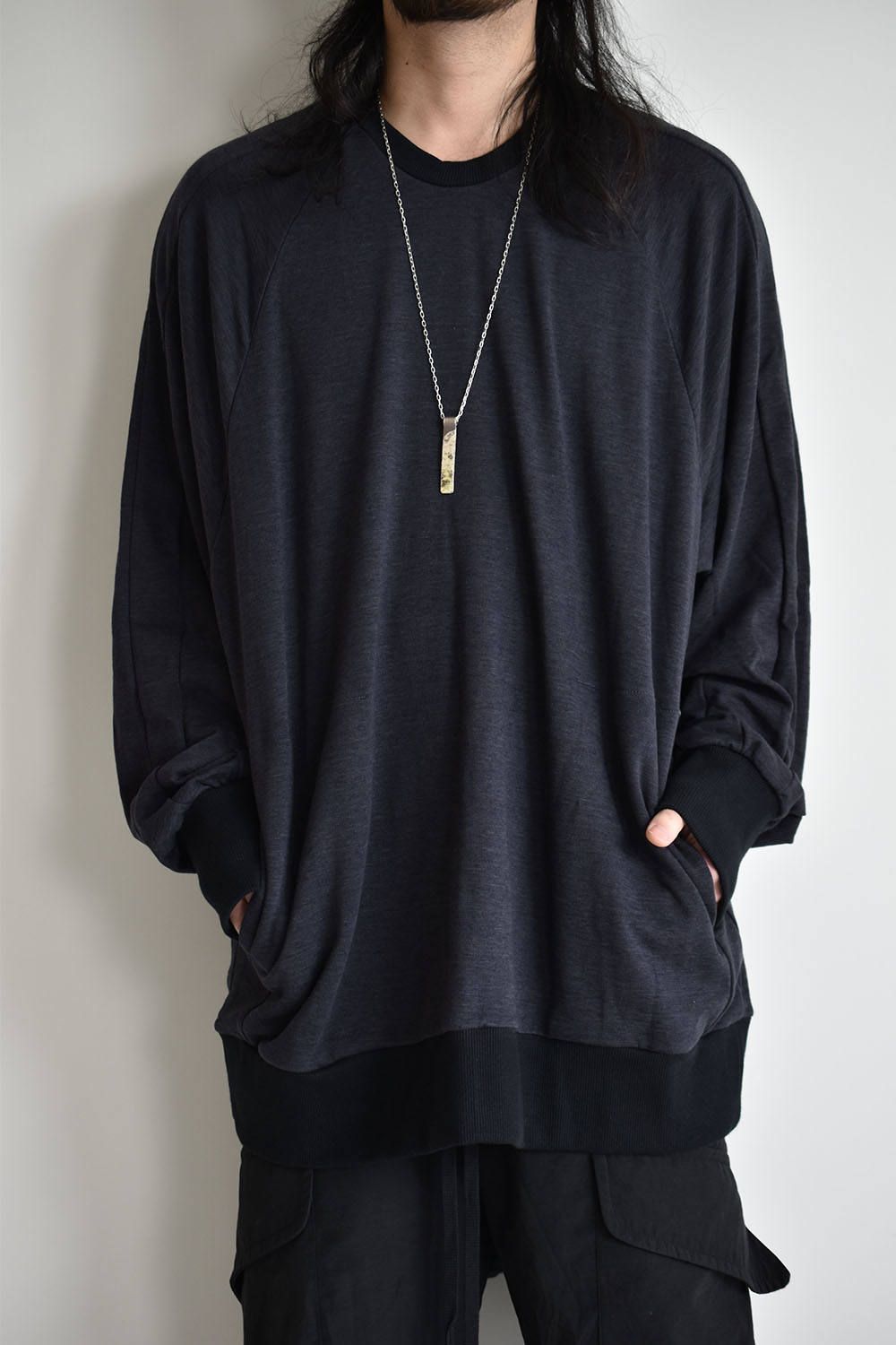 《ラスト1点!!》Long Over size Sweater"Grey"/ロングオーバーサイズスウェット"グレー"