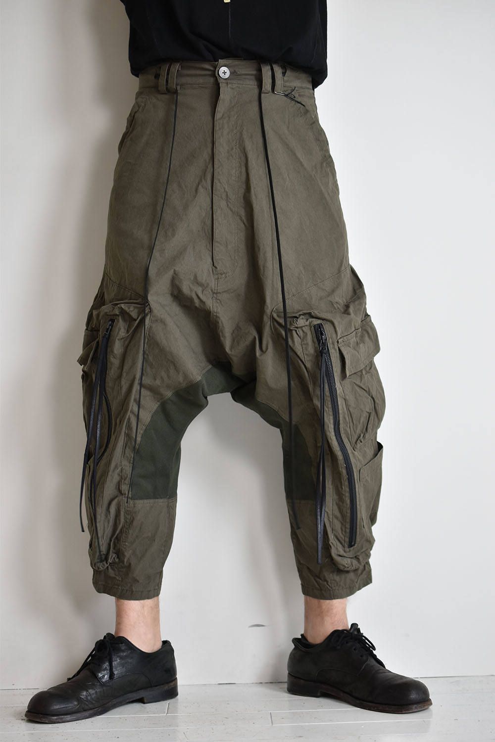 《ラスト1点!!》Military Sarrouel Wide Pants"Khaki "/ ミリタリーサルエルワイドパンツ"カーキ"