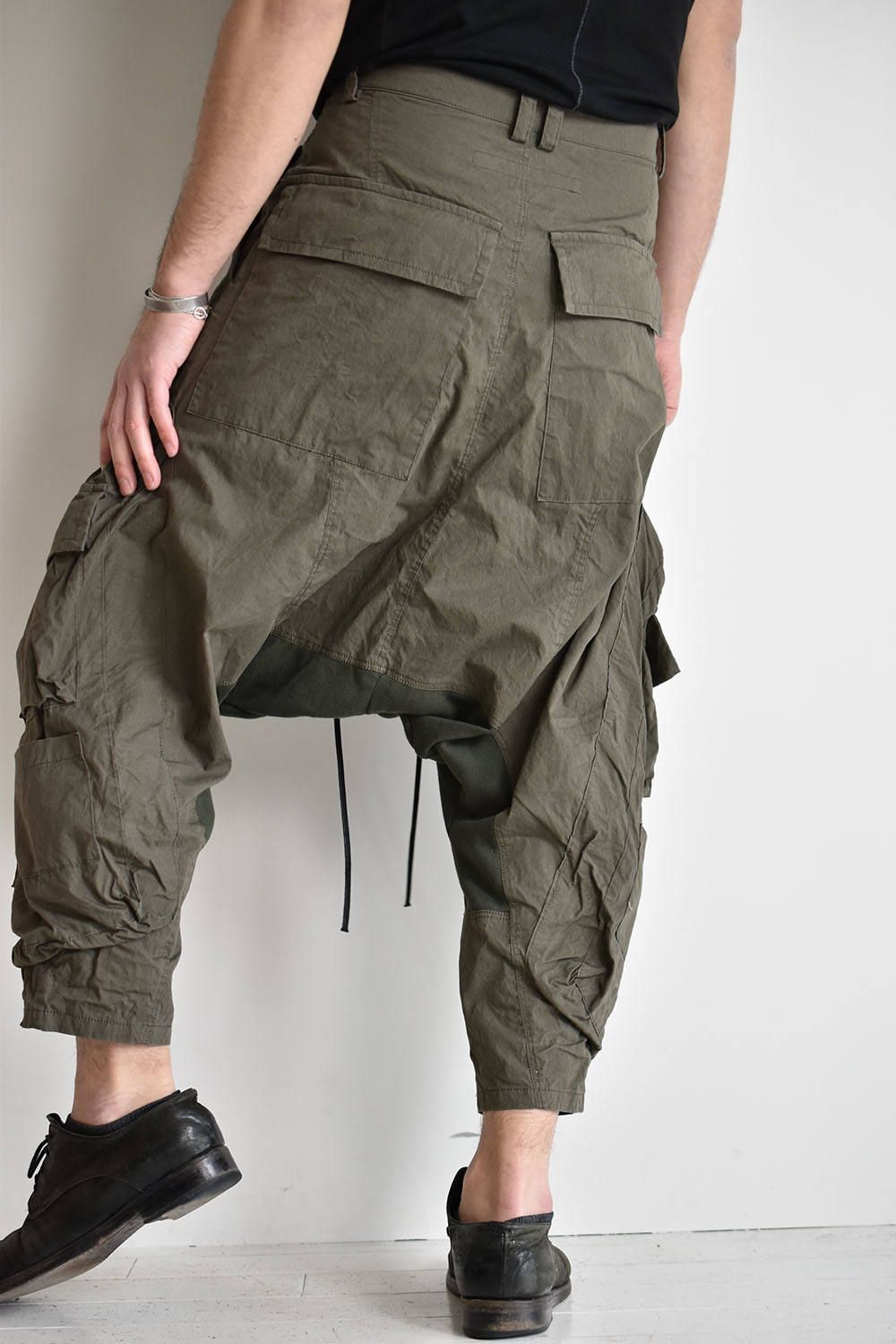 《ラスト1点!!》Military Sarrouel Wide Pants"Khaki "/ ミリタリーサルエルワイドパンツ"カーキ"