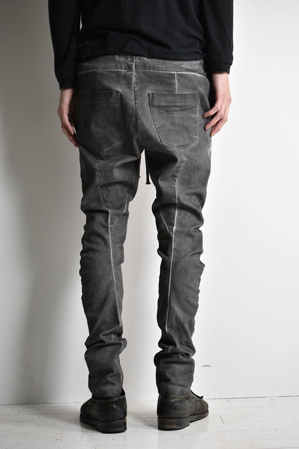 Cold Dyed Anatomical Fitted Long Pants"Greyi"コールドダイフィットロングパンツ"グレー"