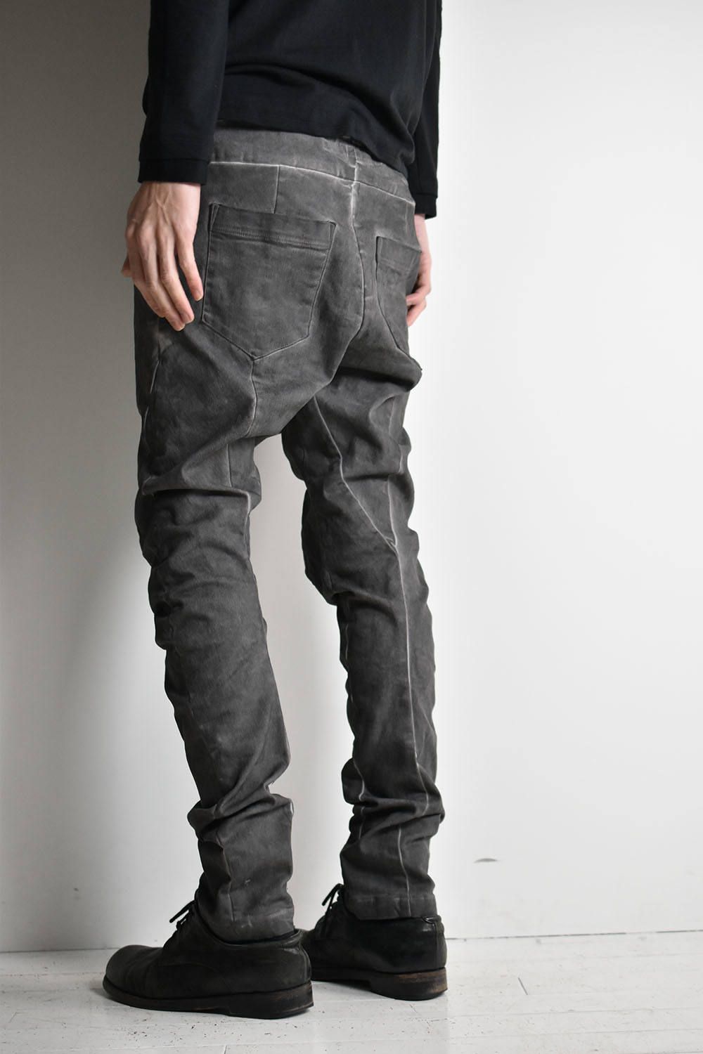 Cold Dyed Anatomical Fitted Long Pants"Greyi"コールドダイフィットロングパンツ"グレー"