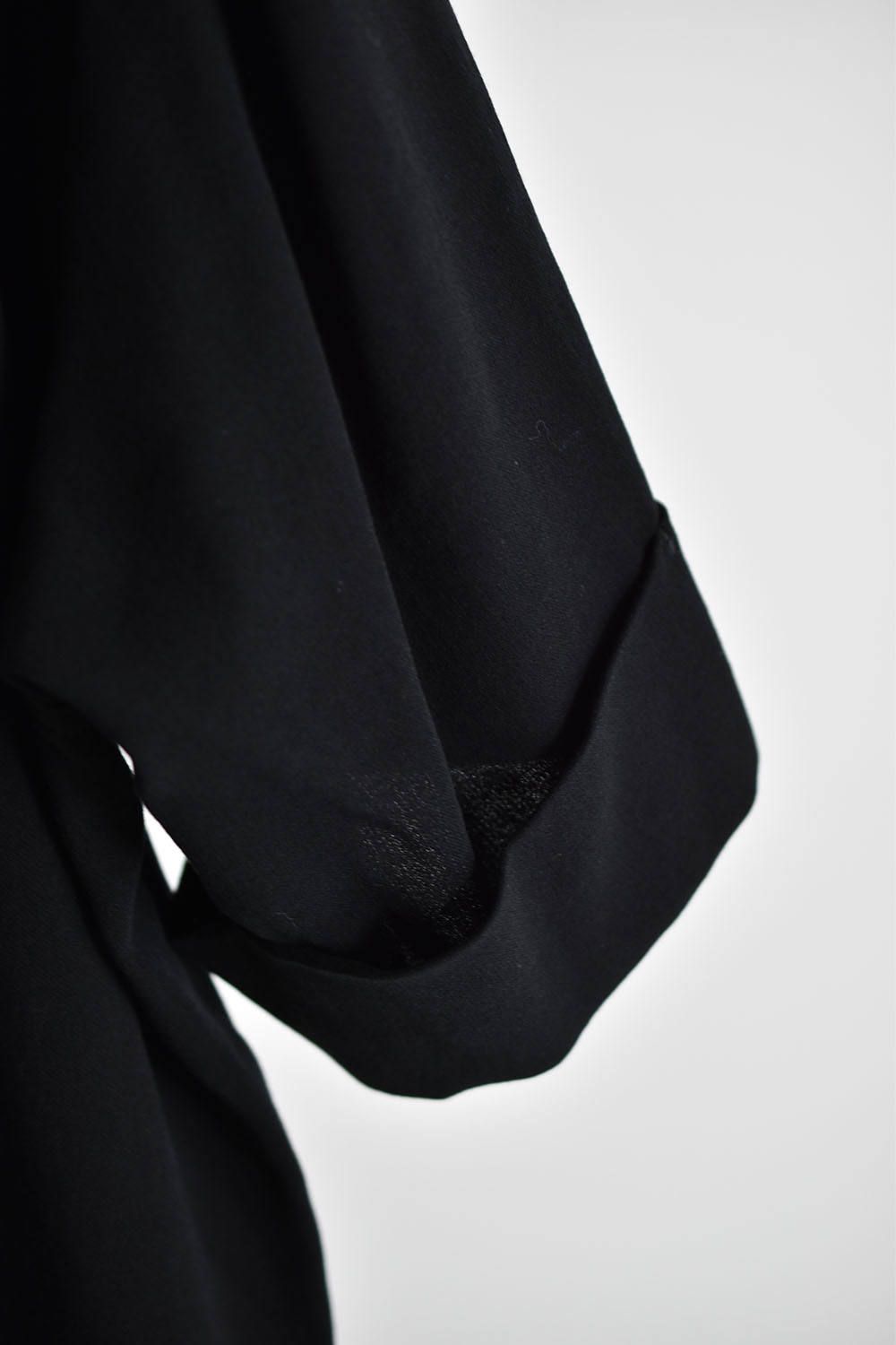 Double weave Short Sleeve Shirts"Black"/強撚2重織シャツ"ブラック"