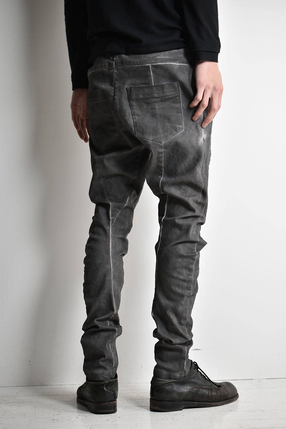 Cold Dyed Anatomical Fitted Long Pants"Greyi"コールドダイフィットロングパンツ"グレー"