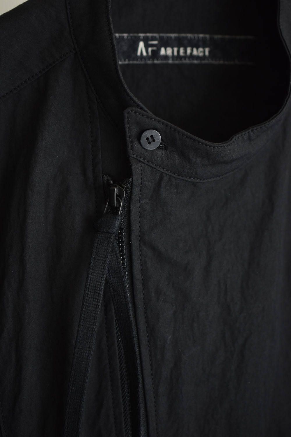 Long Zip Shirts"Black" / ロングジップシャツ"ブラック"