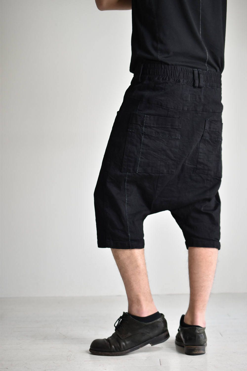 《ラスト1点!!》Denim Sarrouel Shorts"Black"/ デニムサルエルショーツ"ブラック"