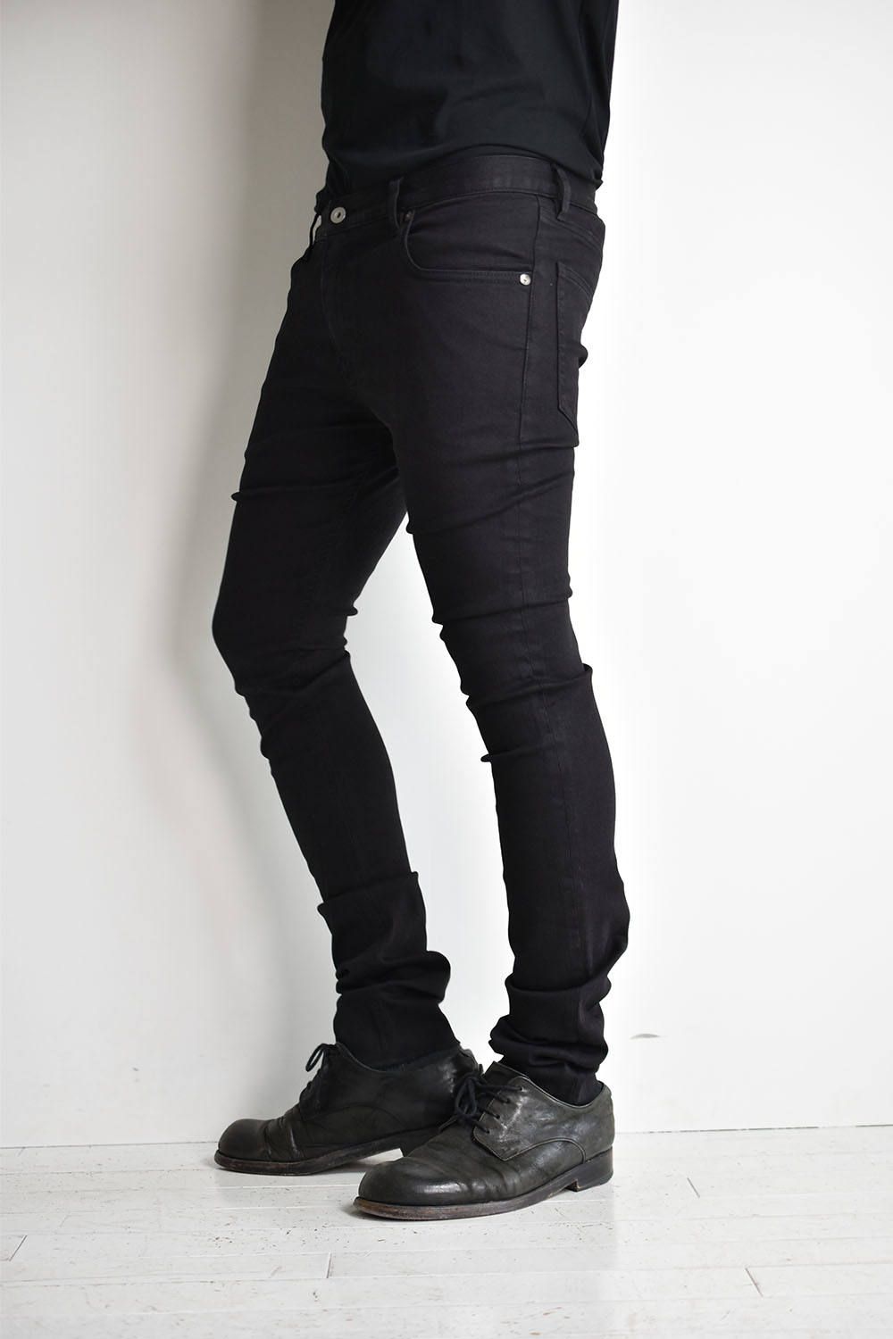 《再入荷》ISKO MADE IN ITALY DENIM SUPER-SKINNY 2"Black"/スーパースキニーデニム"ブラック"