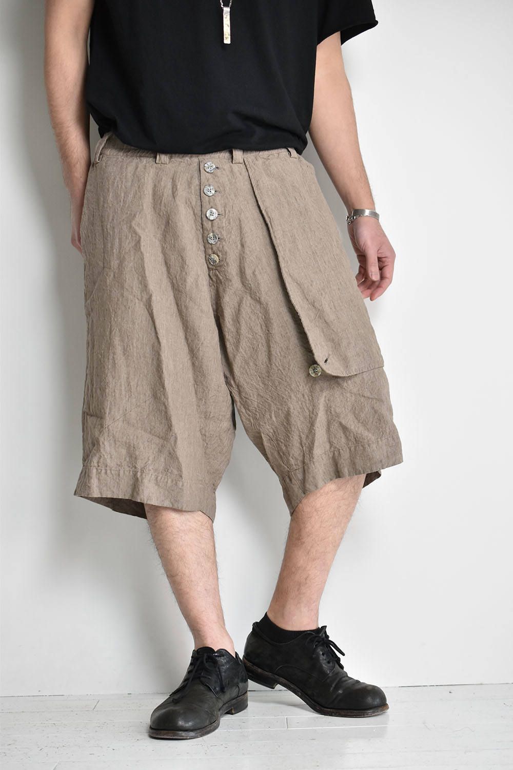 Linen Shorts"Bige"/ リネンショーツ"ベージュ"