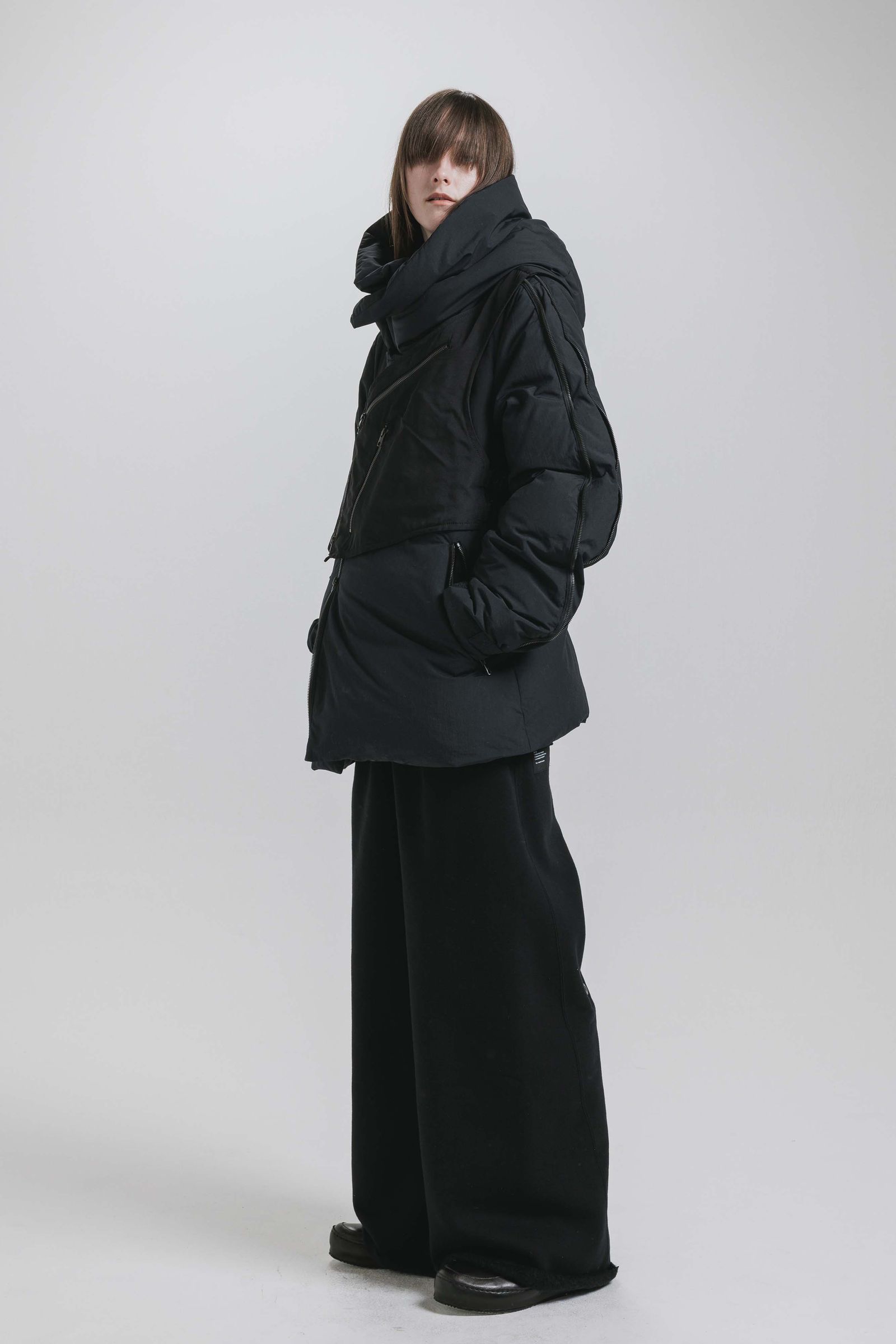 Multi Zip Down Parka Jacket (with Vest)"Black" / マルチジップダウンパーカージャケット(ベスト付き)"ブラック"