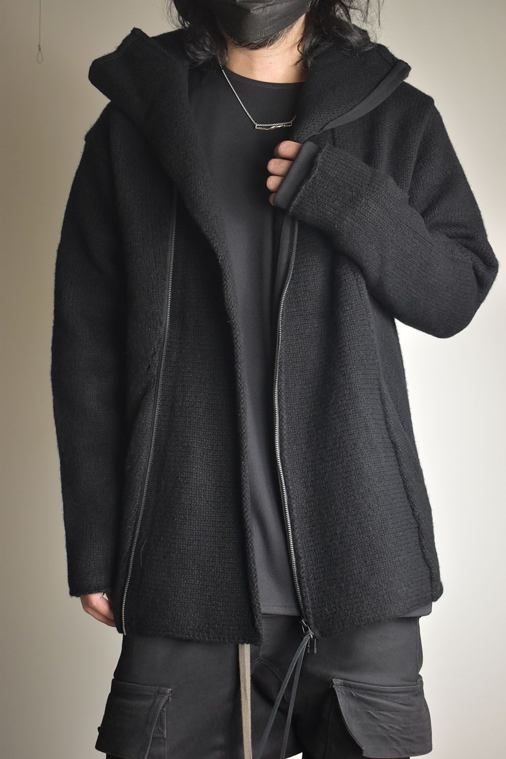 Riders Knit"Black" / ライダースニット"ブラック"