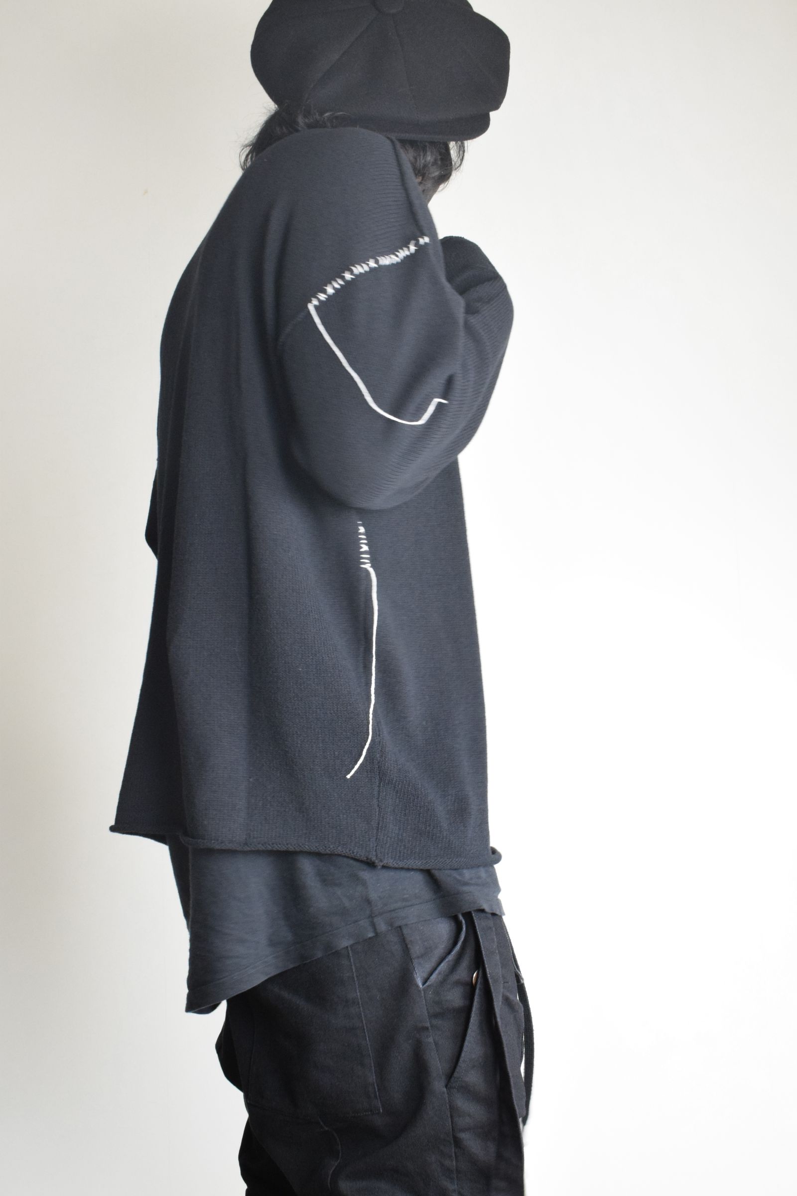 Stitch knit "Black" / ステッチニット"ブラック"