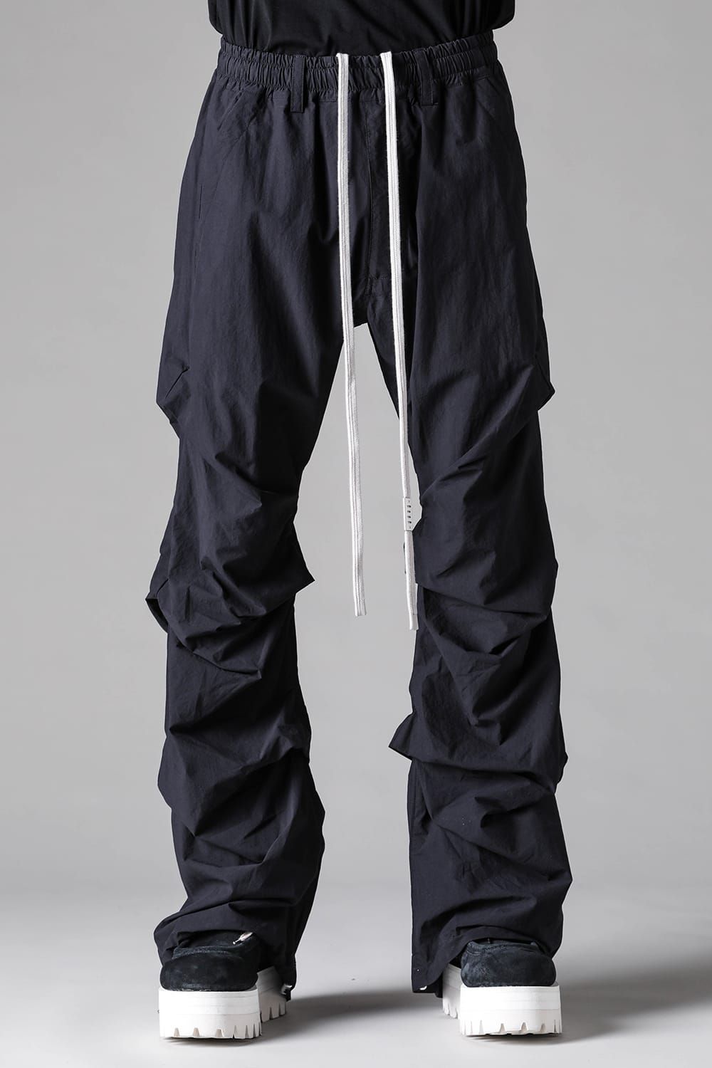 《2027SS先行予約》Tuck Baggy Patns "Black / L.Grey" / タックバギーパンツ"ブラック/ライトグレー"