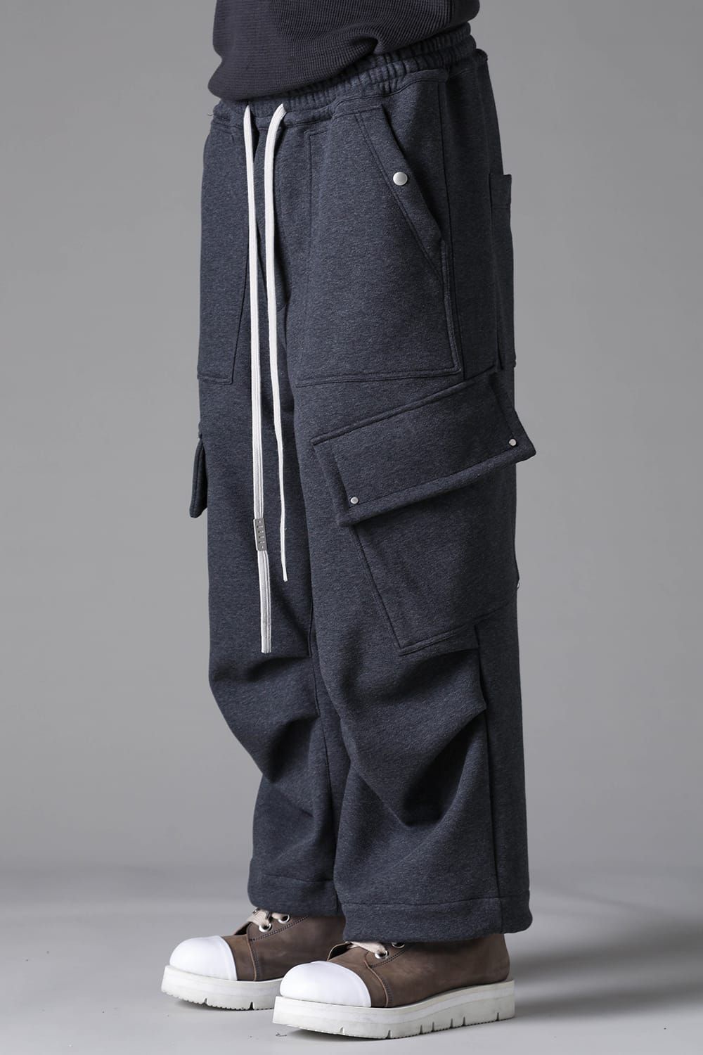 《2026AW先行予約》 Bonded Cargo Wide Pants"Black / D.Grey" ボンデッドカーゴワイドパンツ"ブラック/ダークグレー"