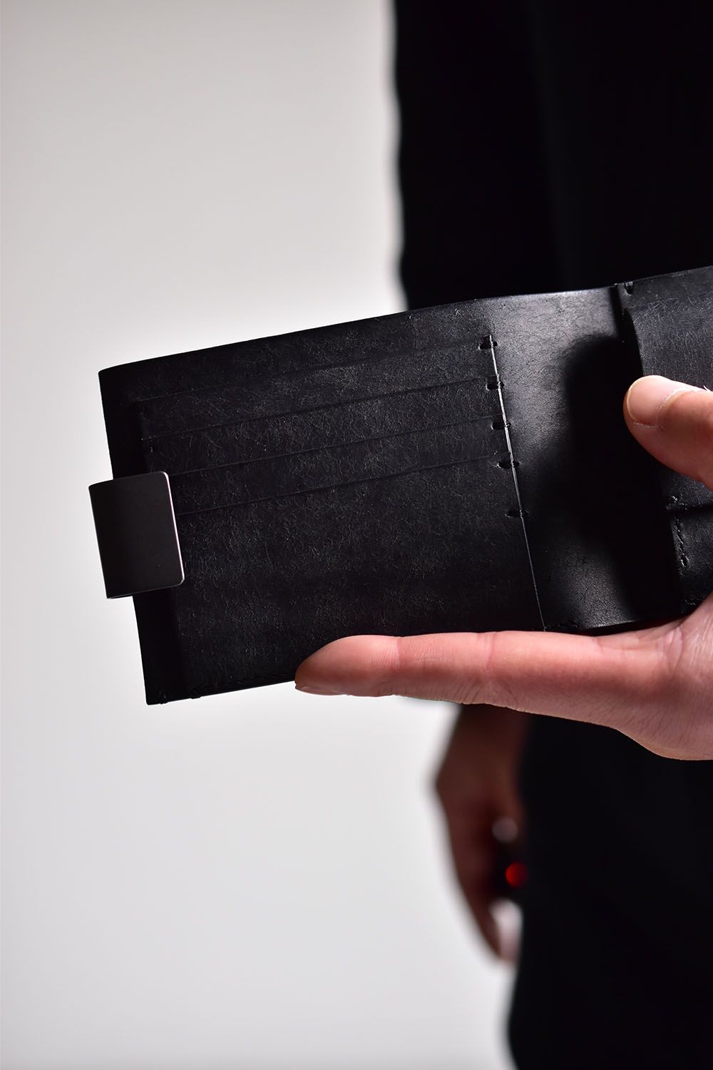 Folded wallet"Black"/二つ折りウォレット