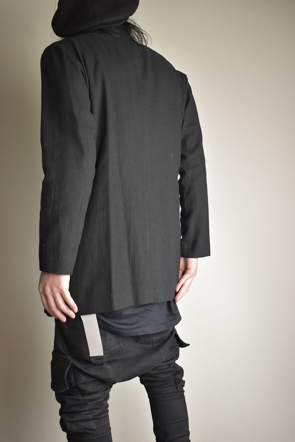 Linen Cotton Jacket"Black" / リネンコットンジャケット"ブラック"