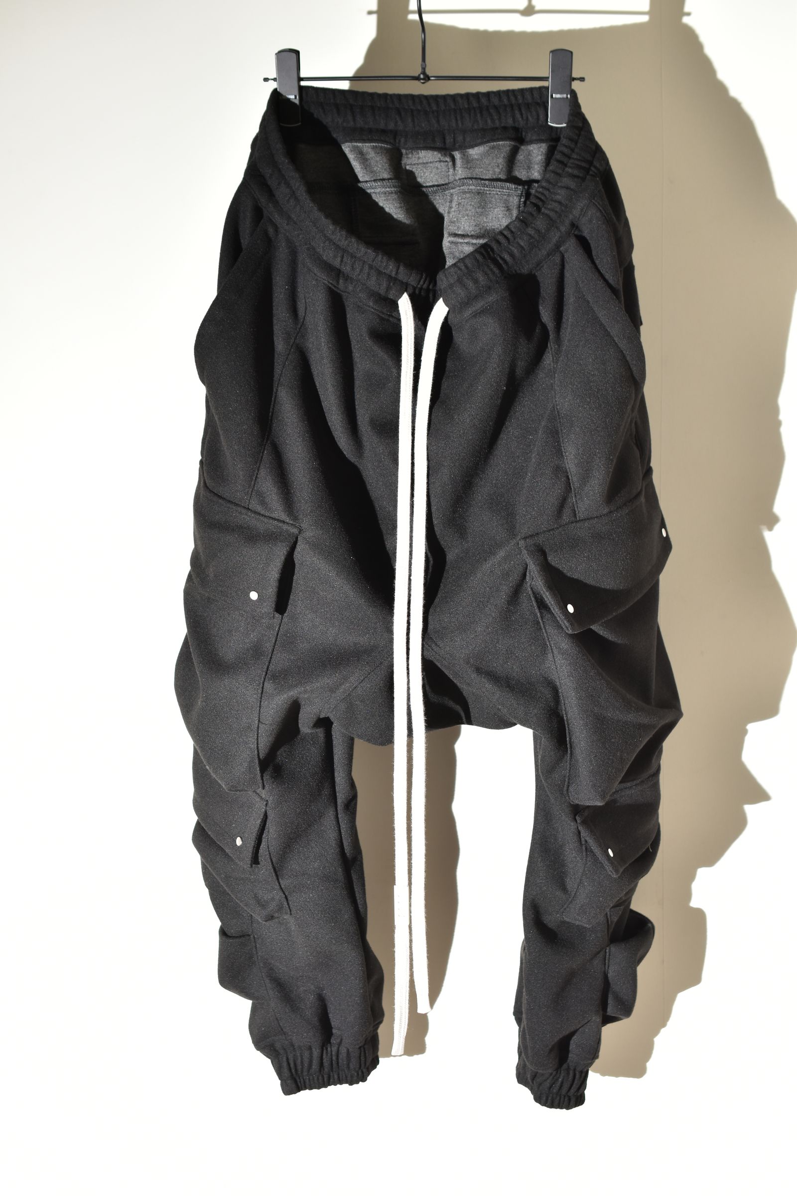 Knit Jersey Military Sarrouel Easy Pants"Black" / ニットジャージーミリタリーサルエルイージーパンツ"ブラック"