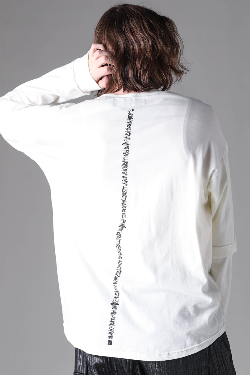 《2026AW先行予約》Printed Layerd Long Sleeve "Ivory" / プリントレイヤードロングスリーブ"アイボリー"