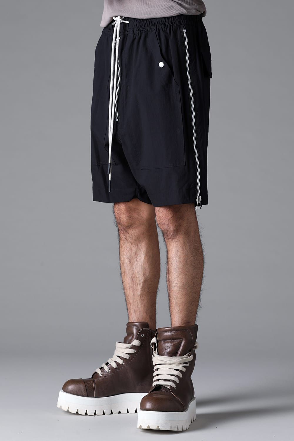 《2026SS先行予約》Side Zip Shorts"Black / White /Stone" / サイドジップショーツ"ブラック/ホワイト/ストーン"