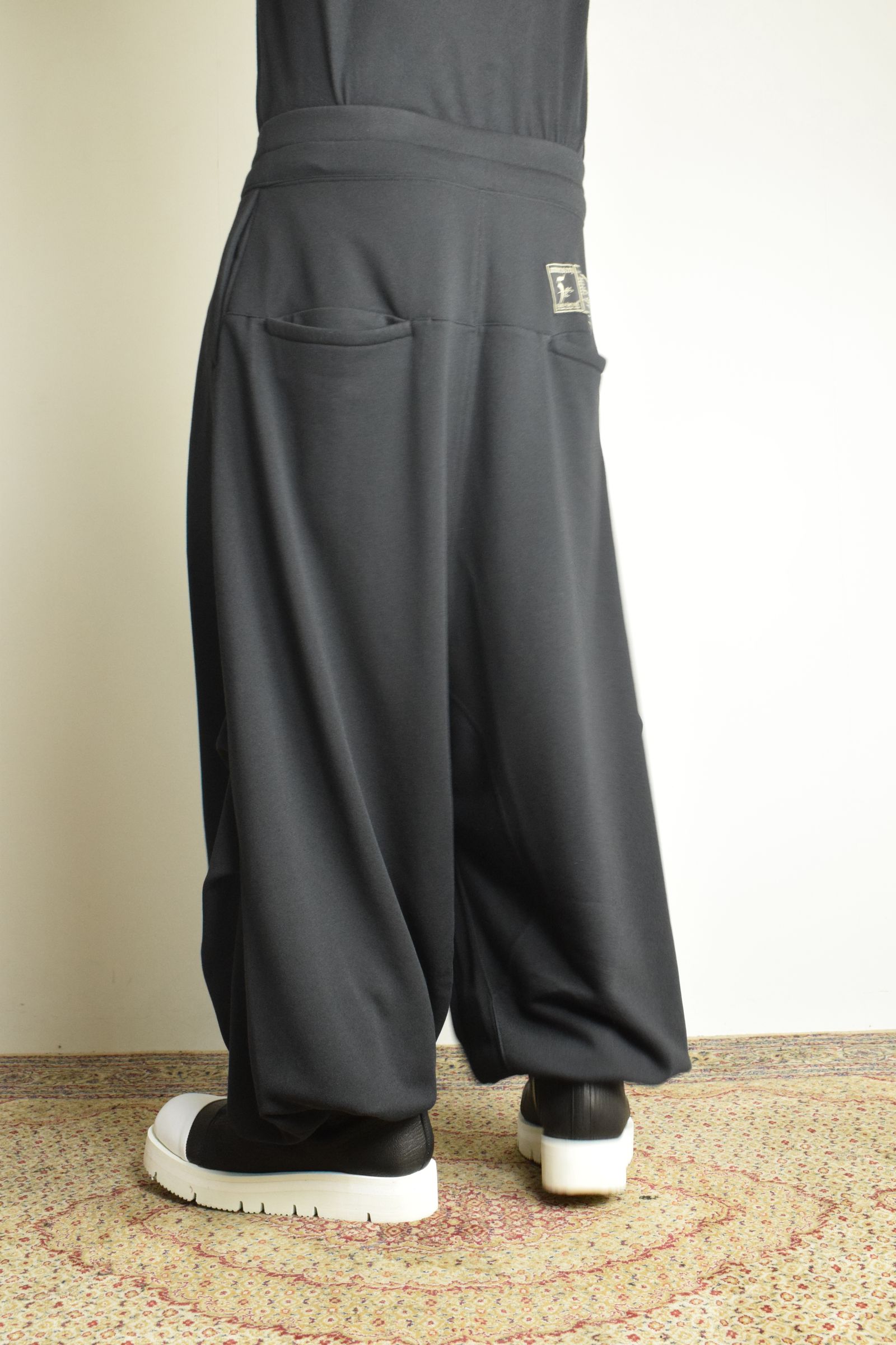 Sarouel Wide Sweat Pants"Black" / サルエルワイドスウェットパンツ"ブラック"