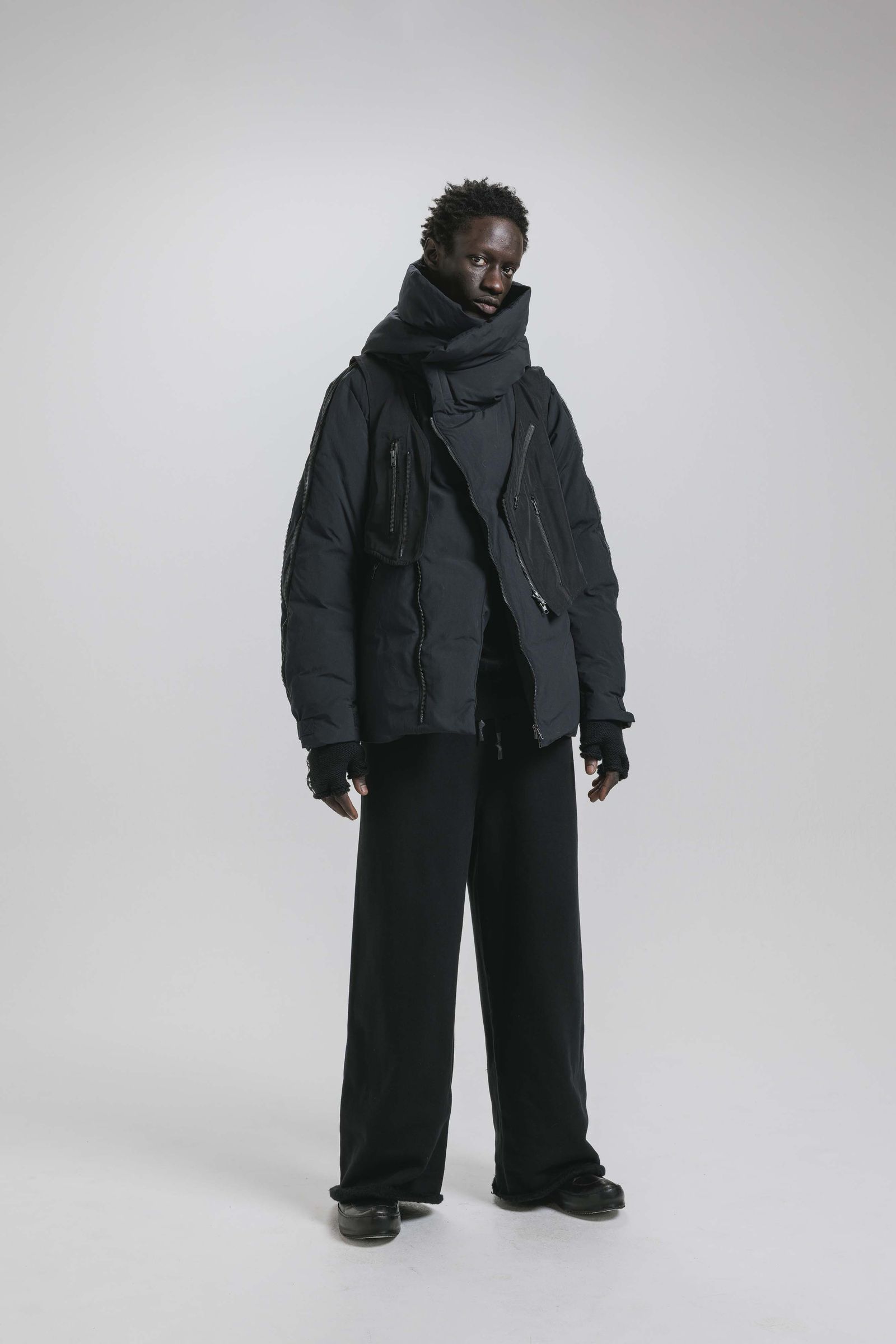 Multi Zip Down Parka Jacket (with Vest)"Black" / マルチジップダウンパーカージャケット(ベスト付き)"ブラック"