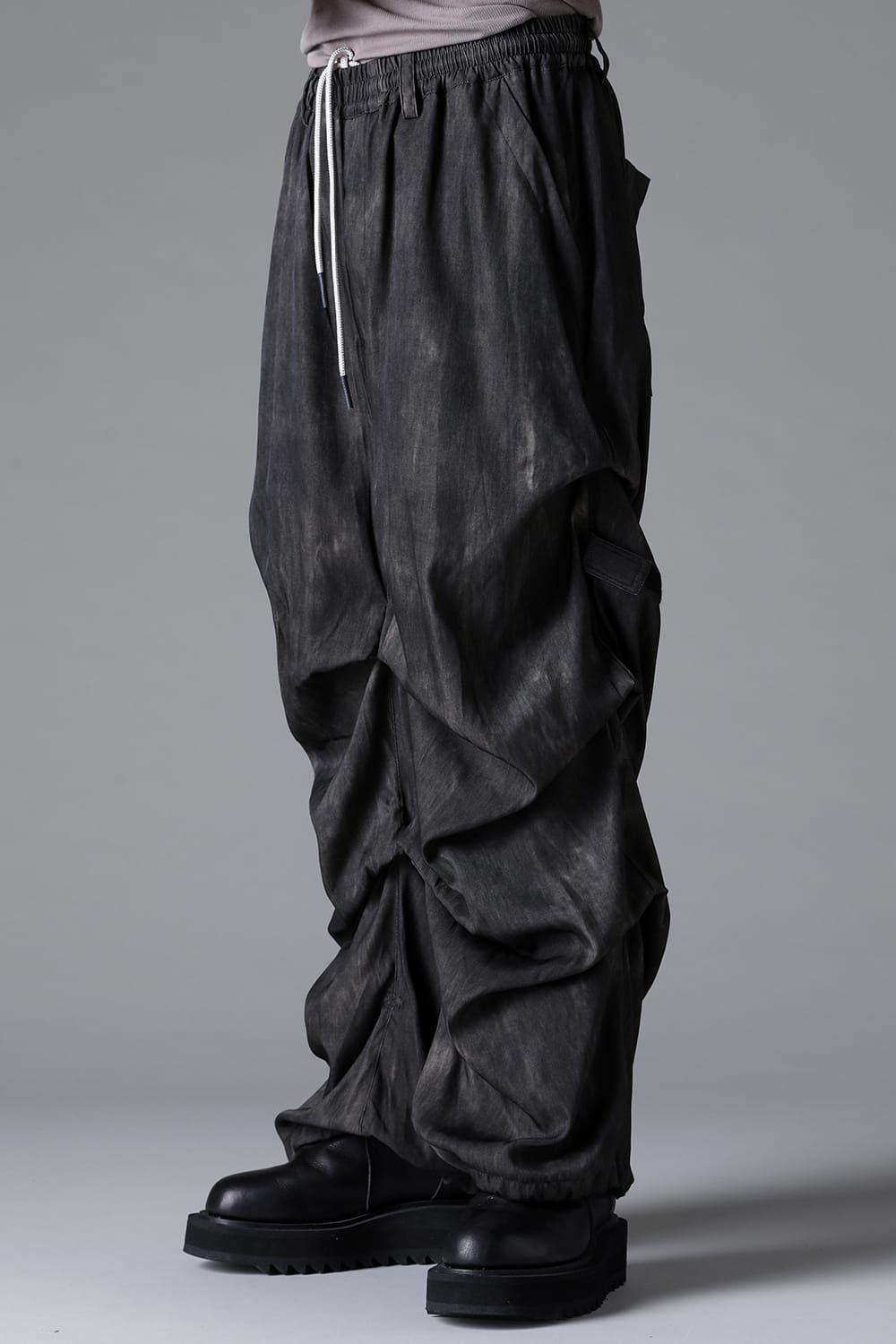 《2026SS先行予約》Tuck Wide Pants"Black / Uneven D.Grey / Uneven Grey" / タックワイドパンツ"ブラック/アンイーブンダークグレー/アンイーブングレー"