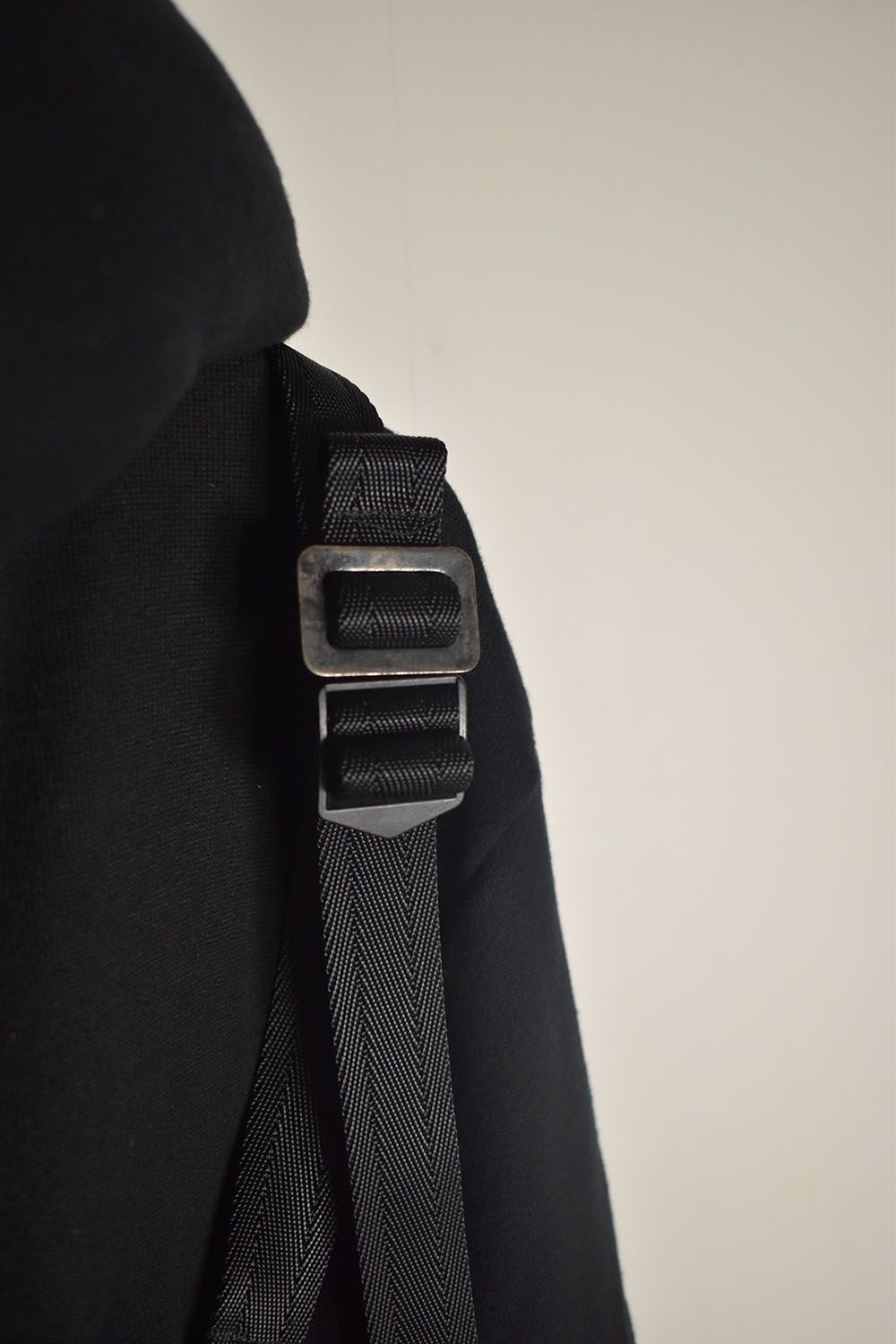 Non-Flammable Fleece Harness Belt W-Zip Hooded Jacket  "Black" / 無燃糸裏毛ハーネスベルトWジップフーデッドジャケット"ブラック"