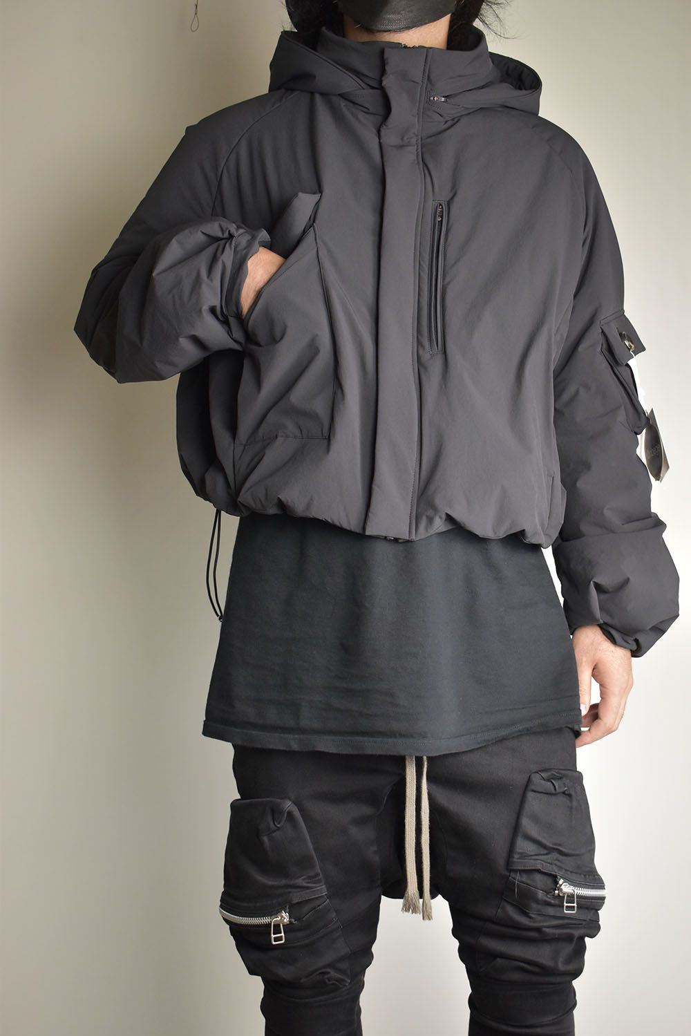 Padding Short Blouson"Black" / パディングショートブルゾン"ブラック"