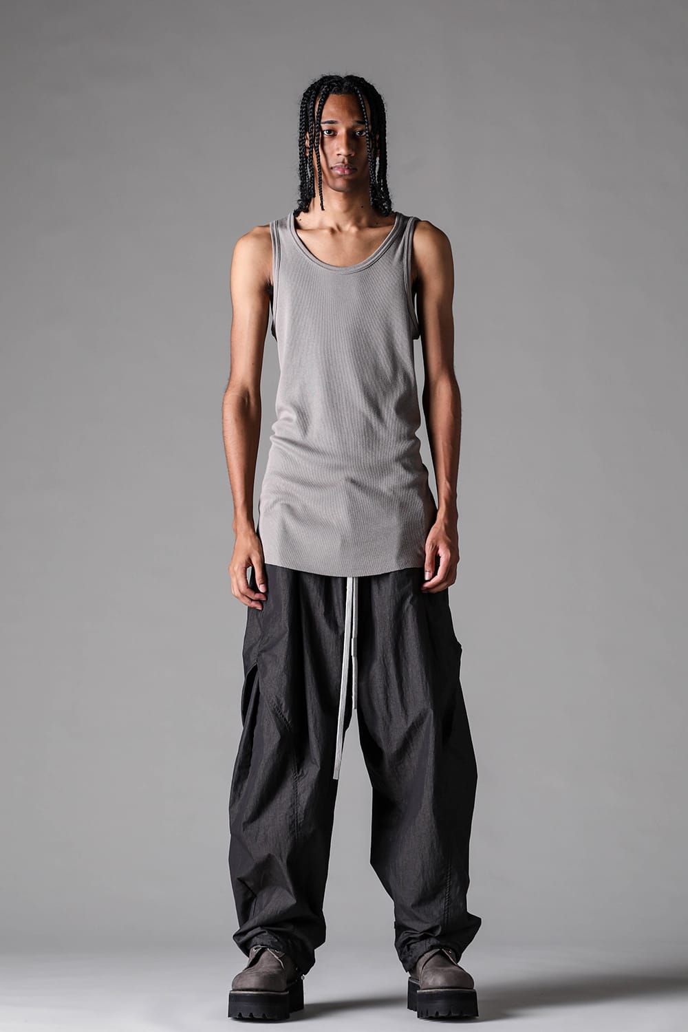 《2027SS先行予約》Regular Rib Tank Top"Greige" / レギュラーリブタンクトップ "グレージュ"