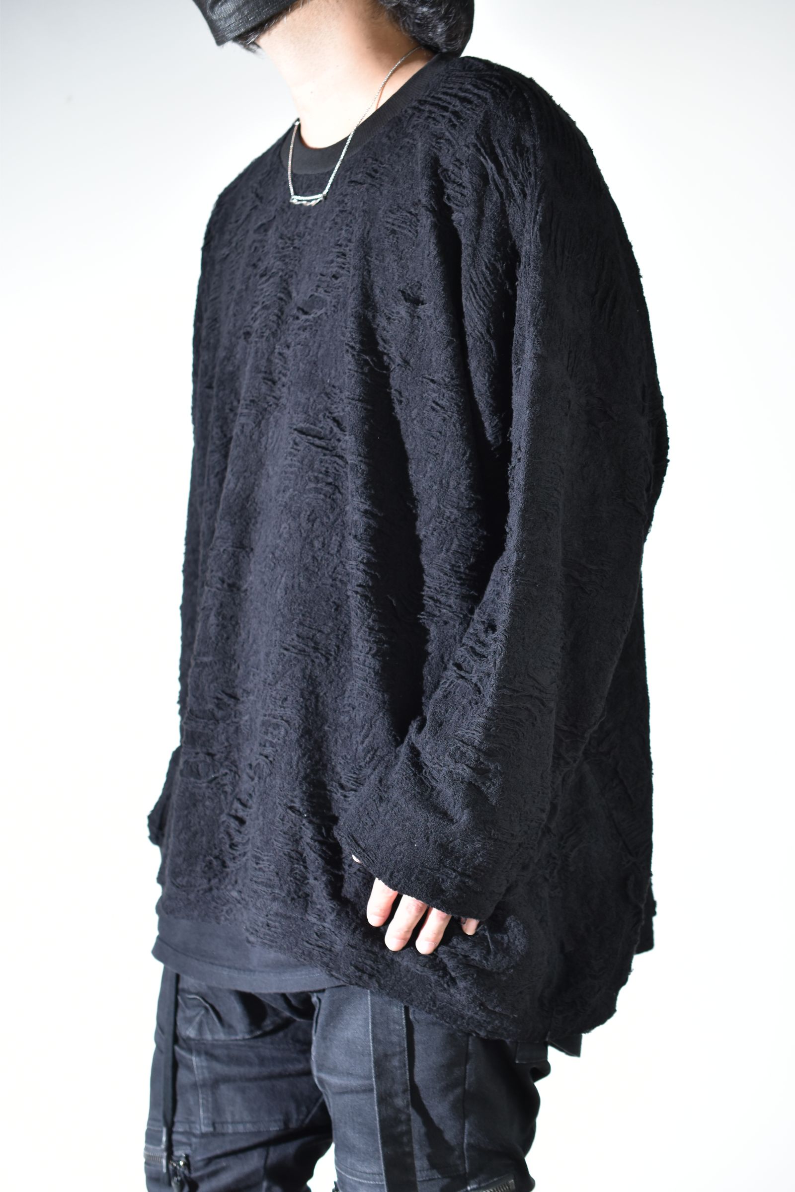 Extreme Over Sized Pullover"Black " / エクストリームオーバーサイズプルオーバー"ブラック"