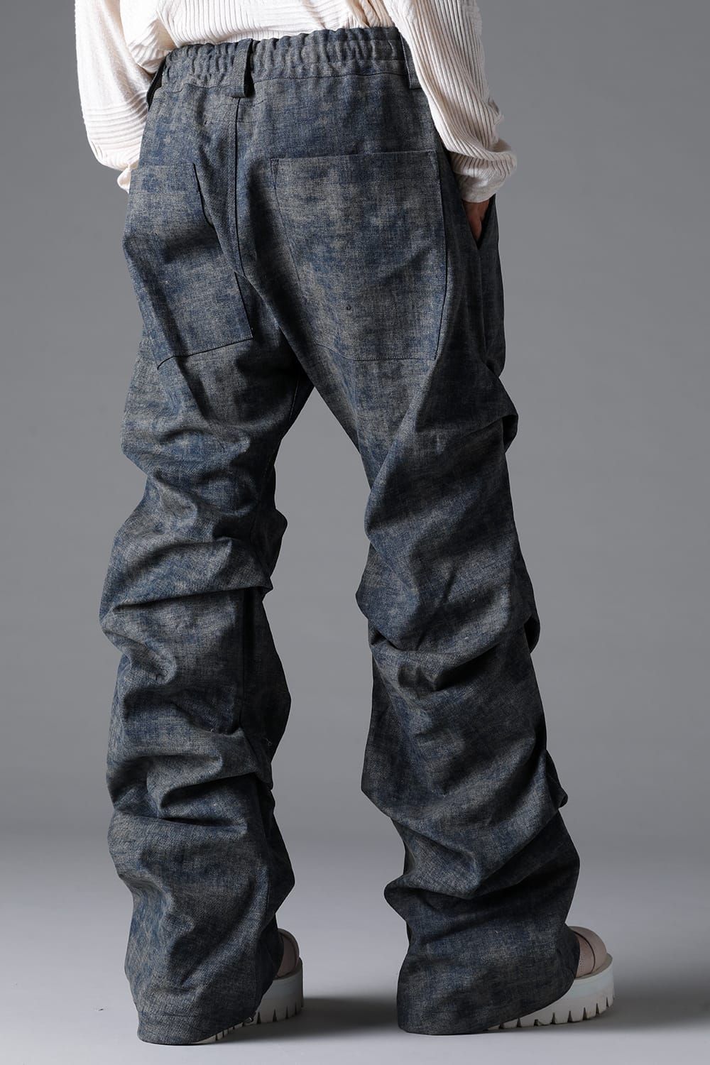 《2026SS先行予約》Blended Shades Denim Tuck Bootscut Pants"D.verdigris / L.verdigris /Steel Blue"/ ブレンデッドシェイドデニムタックブーツカットパンツ"ダークベルディグリ/ライトベルディグリ/スティールブルー"