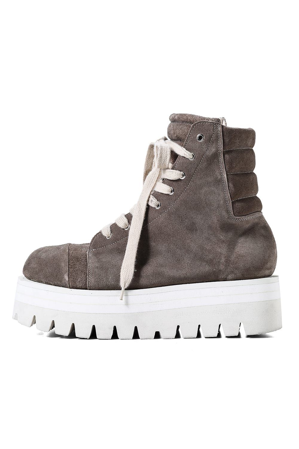 《2027SS先行予約分》 Fat Laces Leather Sneaker Boots "All Black / Black × White / Brown × White"  / ファットレースレザースニーカーブーツ"オールブラック / ブラック×ホワイト /ブラウン×ホワイト"