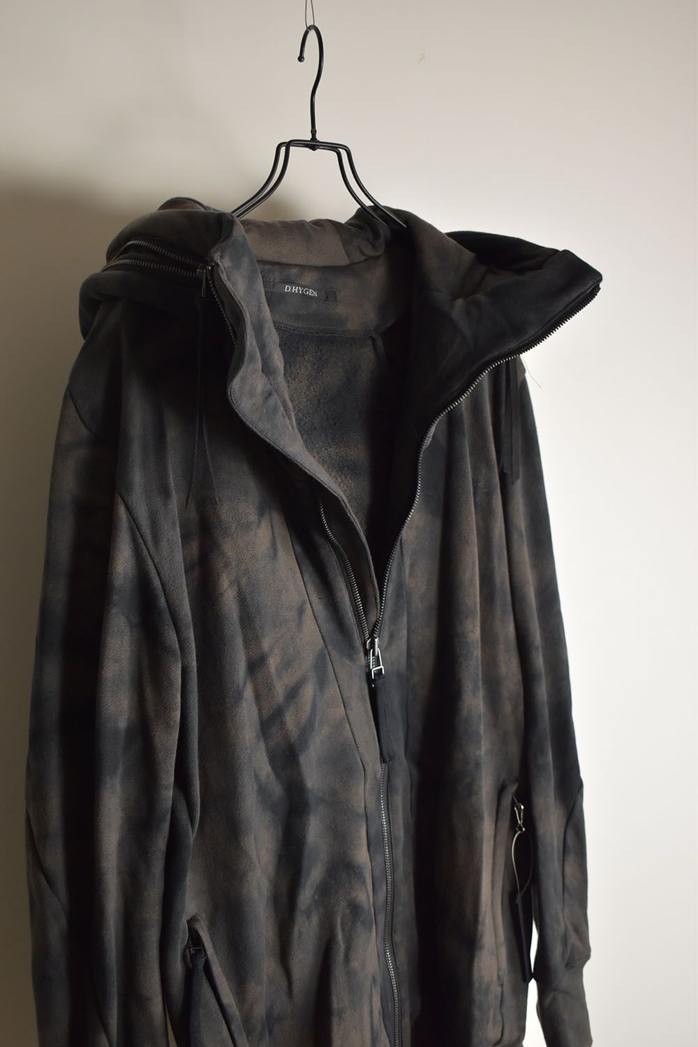 Non Ply Yarn Lined Hooded Jacket"Dust" /  無撚糸裏毛フーデッドジャケット"ダスト"