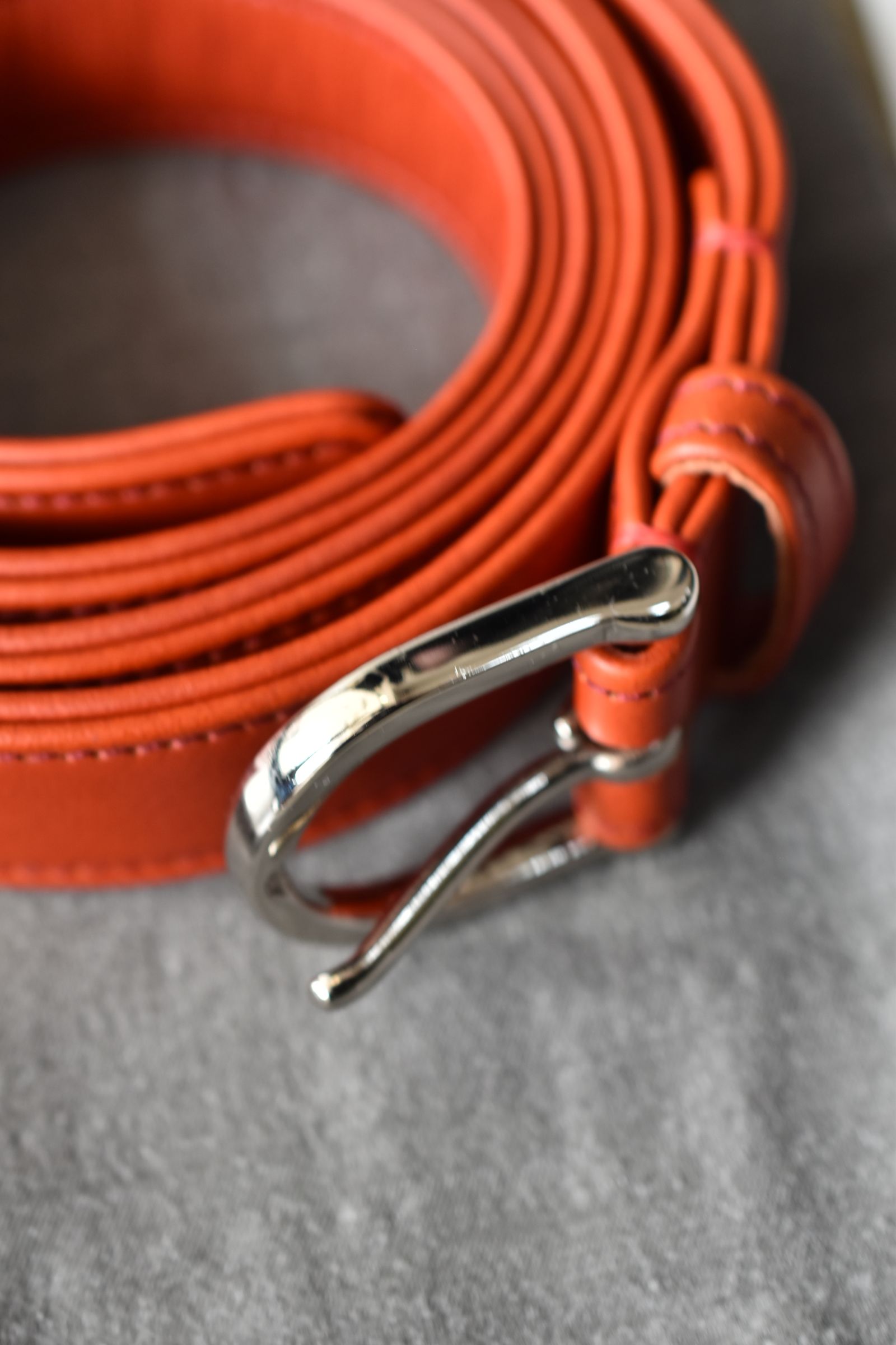 Leather Belt"Vermilion" / レザーベルト "バーミリオン"