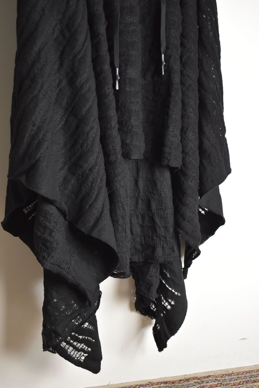 HOODIE PONCHO"Black"/フーディポンチョ"ブラック"