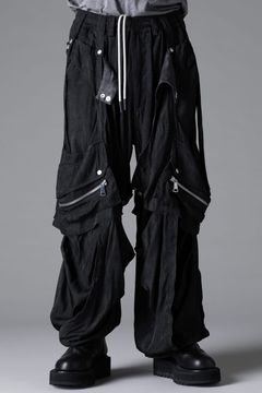 《2026SS先行予約》Parachute Cargo Wide Pants"Black / Uneven D.Grey / Uneven Grey" / パラシュートカーゴワイドパンツ"ブラック/アンイーブンダークグレー/アンイーブングレー"