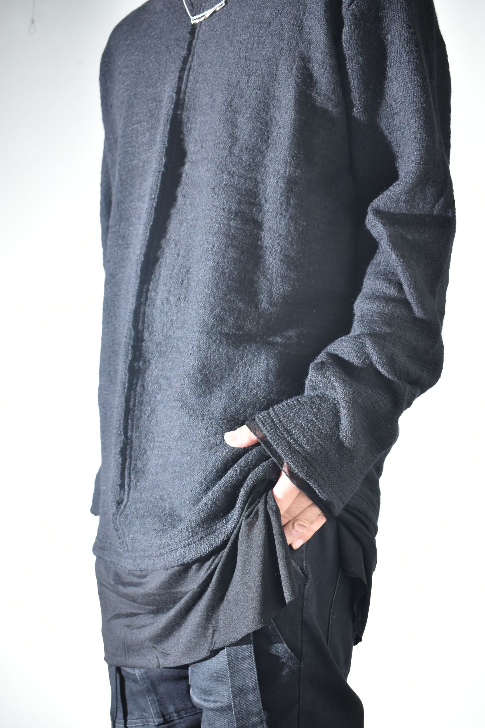 Layerd Long Sleeve Tee Shirt"Black" / レイヤードロングスリーブTeeシャツ"ブラック"