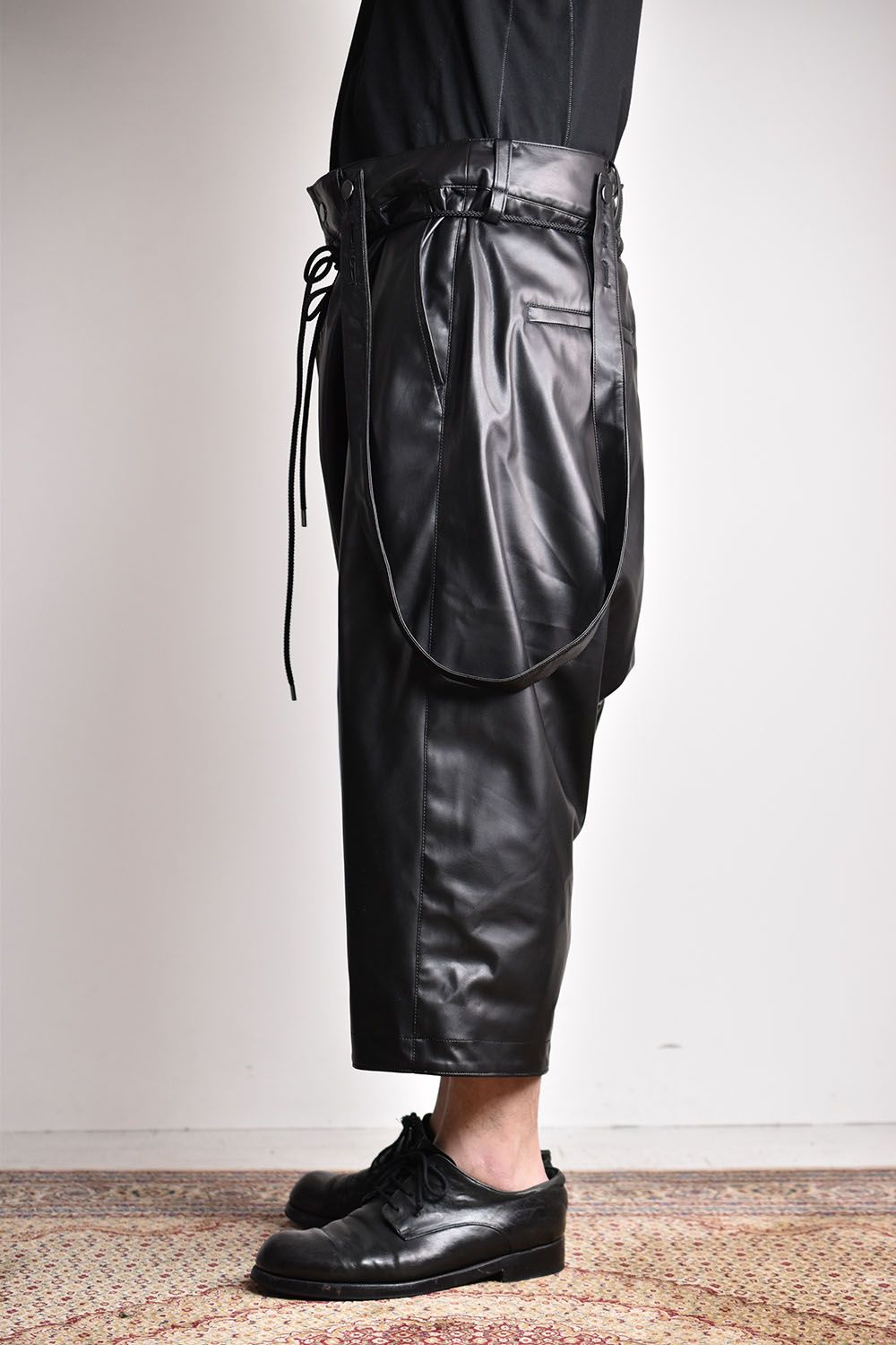 Royal Leather Passive Hang pants"Black"/ロイヤルレザーパッシヴハングパンツ"ブラック"