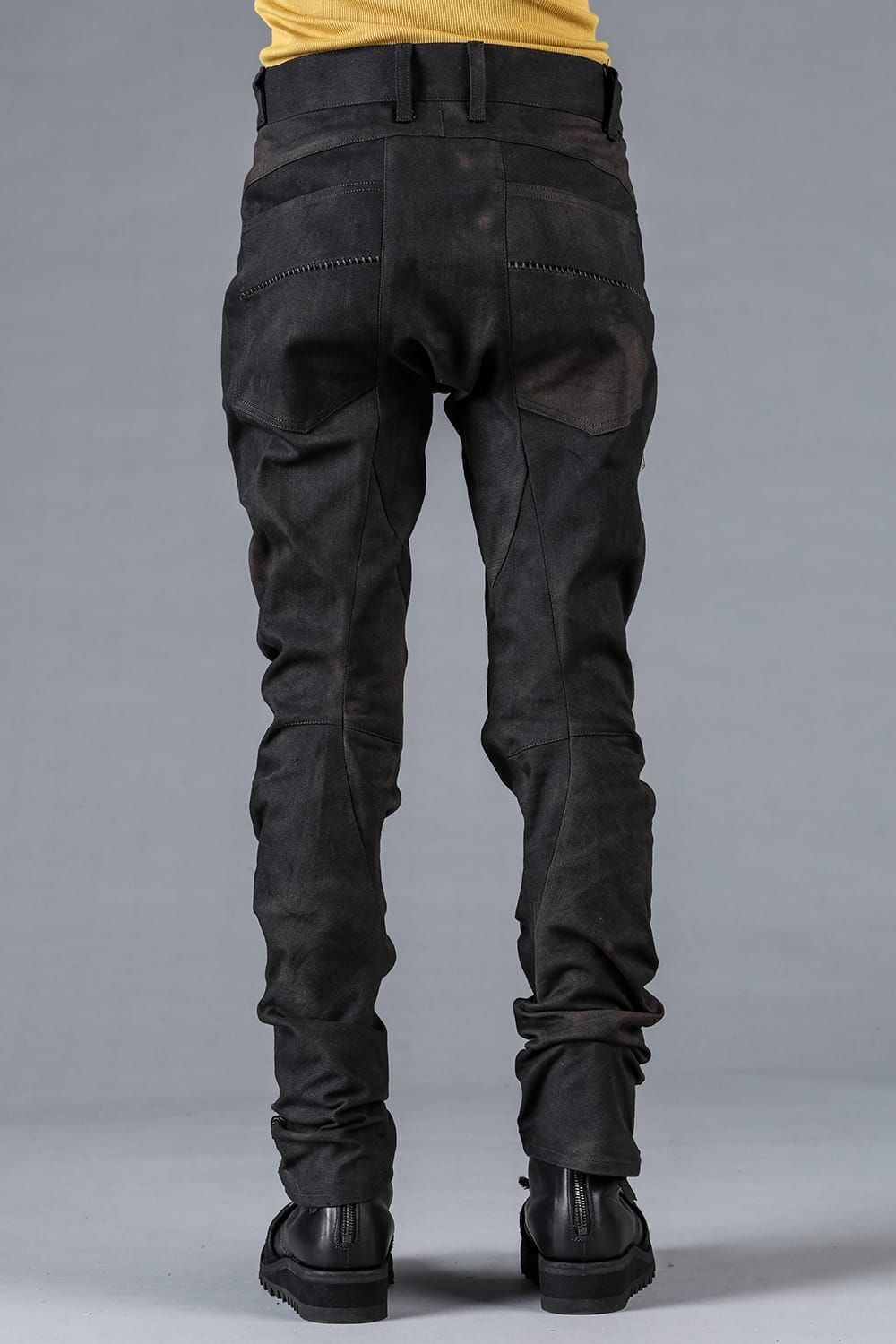 Stretch Denim Overlock Twisted Curve Slim Pants "Dust"/ストレッチデニムオーバーロックツイストカーブスリムパンツ"ダスト"